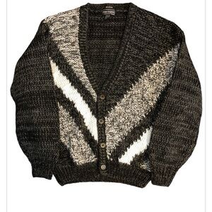 Peter England Handmade Knit Sweater 100% Acrylic Size Medium